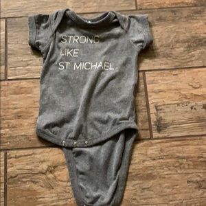 Strong like st Michael onesie